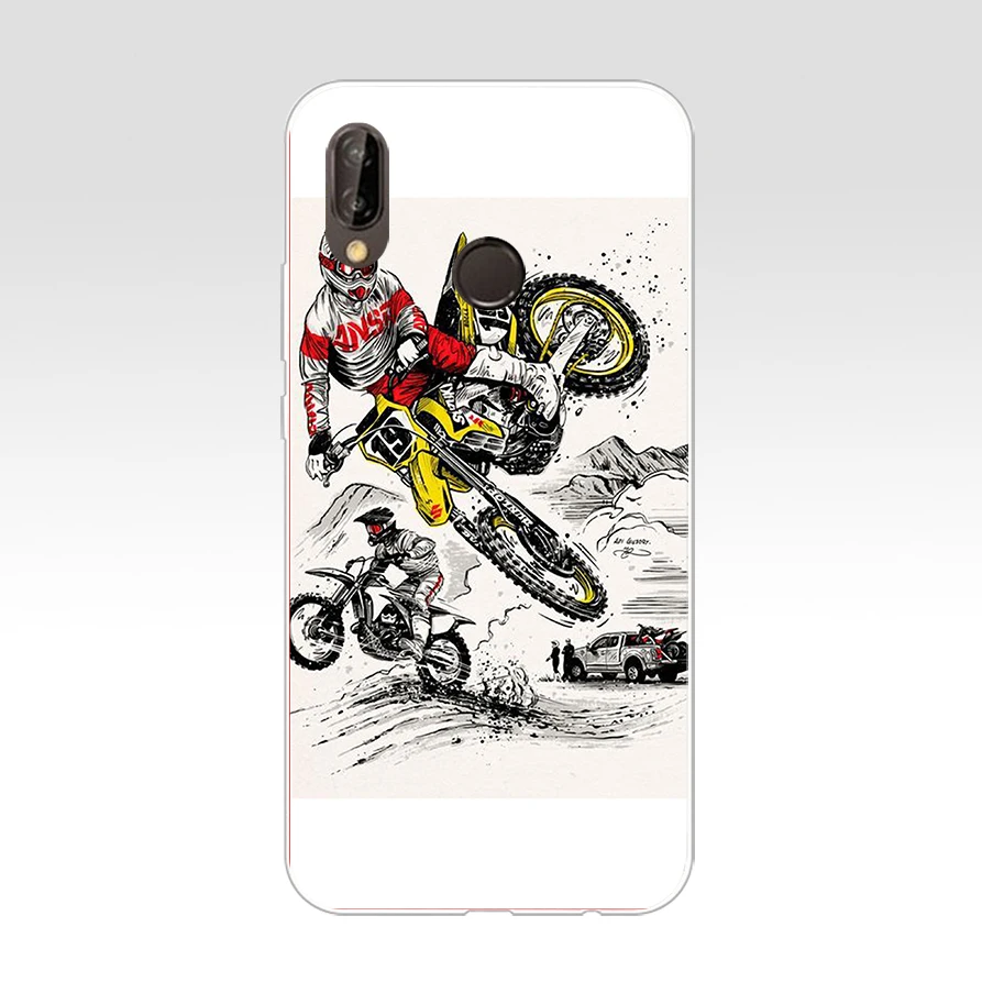 248SD moto крест www.motokolesa.ru: чехол для телефона из мягкого силикона ТПУ с рисунком Honor 10