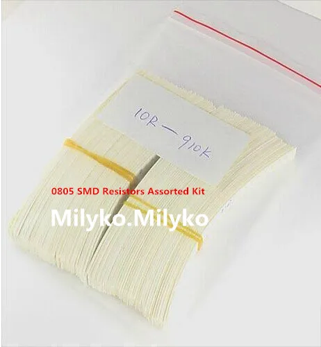 Резисторы 0805 SMD 10R 910 1% 1/8 Вт 80valuesX25pcs = 2000 шт. резисторы в комплекте сумка для