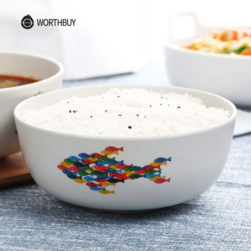 WORTHBUY китайская чаша для рамен с красочным узором кухонная Экологически чистая
