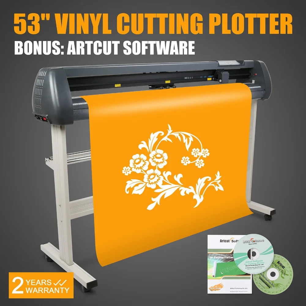 

New 53" 1350mm Vinyl Cutter / Sign Cutting Plotter Pro W/ Artcut Software Cut