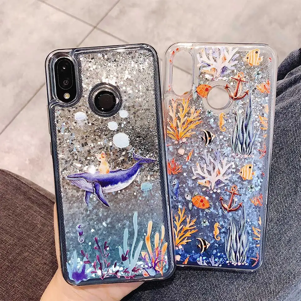 Dolphin cat phone case For iPhone 6 7 8 Plus Phone Case X TPU+PC XR XS MAX Capa Funda Covers |