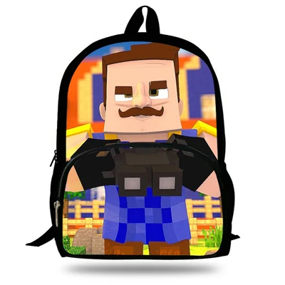 ZA3169 16-дюймовый Mochila Infantil игра Рюкзак Hello сосед сумка для Детский подарок мягкие рюкзаки для мужчин Для женщин сумки с узором для подростков - Цвет: ZA3169