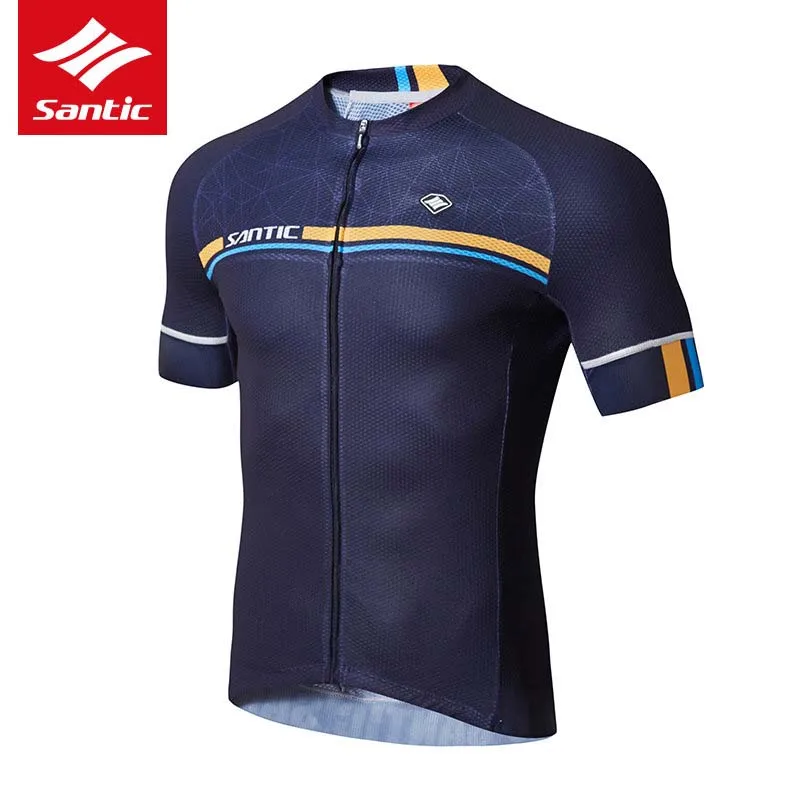 blue jerseys Santic, набор для велоспорта, для мужчин, Pro Team, Триатлон, велосипедный костюм, 4D, мягкий, MTB, шоссейный велосипед, Джерси, набор, одежда для велоспорта, Ropa Ciclismo - Цвет: blue jerseys