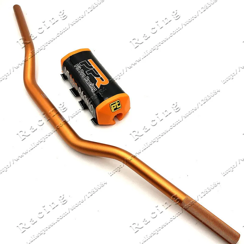 Handlebar PPR Pads Pit Pro гоночная защитная подушка на руль с ручкой ручки руля зажим бар 1-1/" Пита велосипед мотоцикл для мотокросса руль оранжевый - Цвет: Handlebar PPR Pads