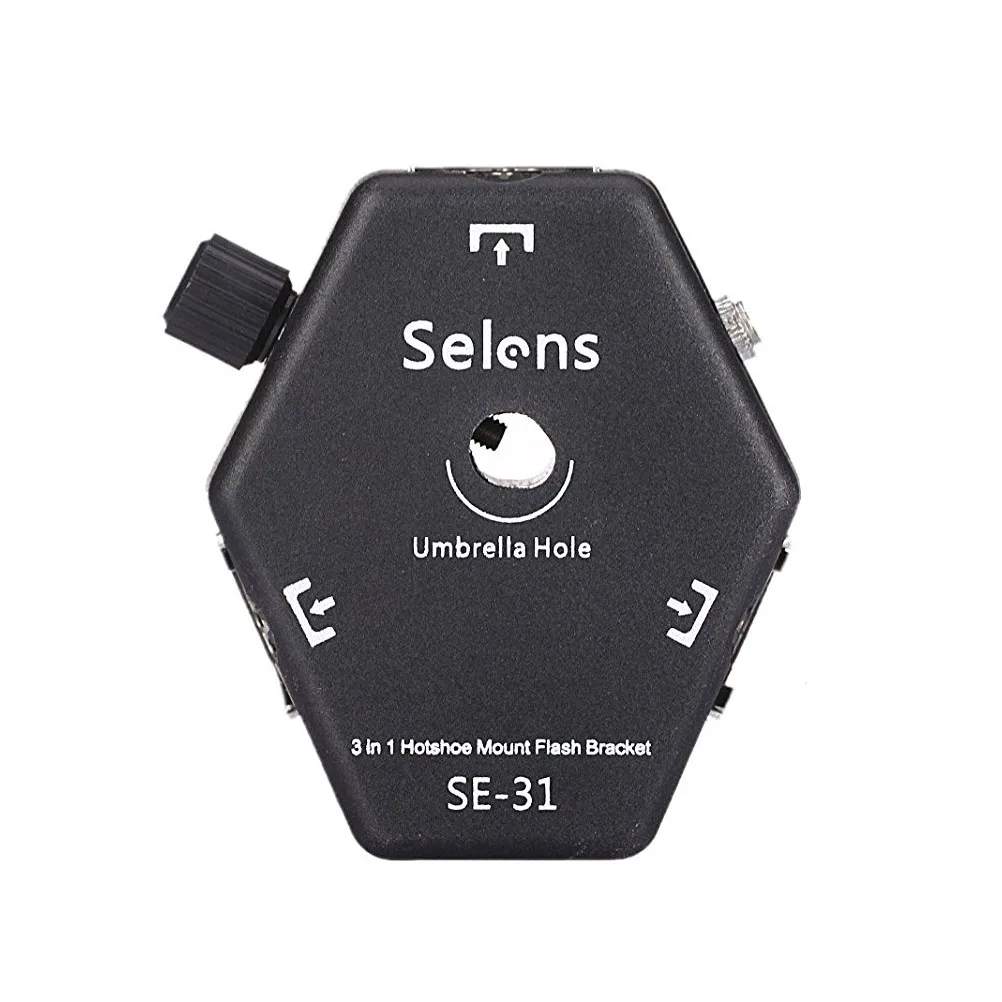 Selens SE 31 черный гибкий универсальный 3 Way Горячий башмак крепление осветительная