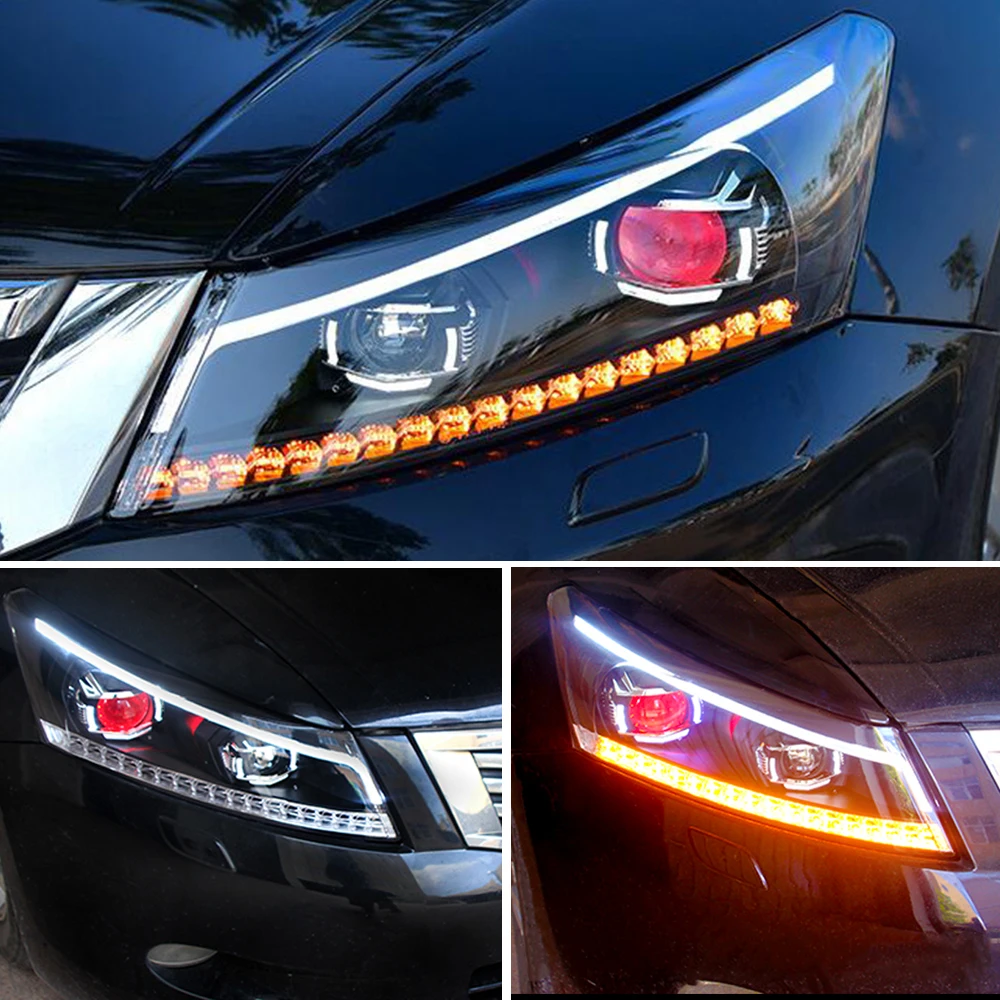 AcooSun для Honda Accord 2008 2009 2010 2011 2012 автомобильные фары в сборе светодиодный фонарь с