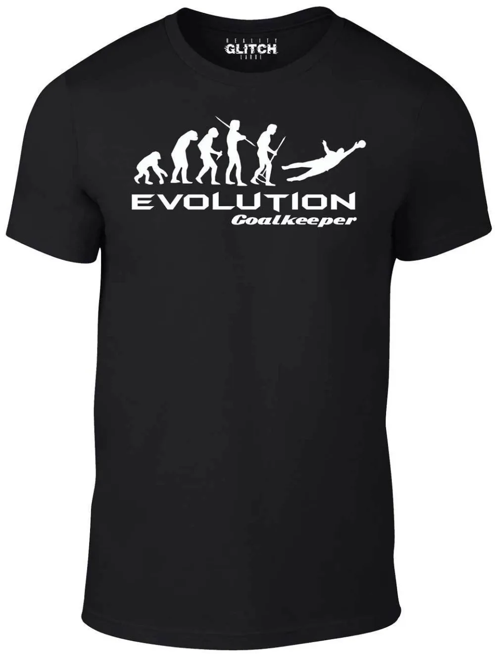 

Evolution of Goalkeeper T Shirt - Funny T-Shirt Footballer Goals Retro Keeper Goal 2019 Fashion Brand Men Tops T Shirt Design