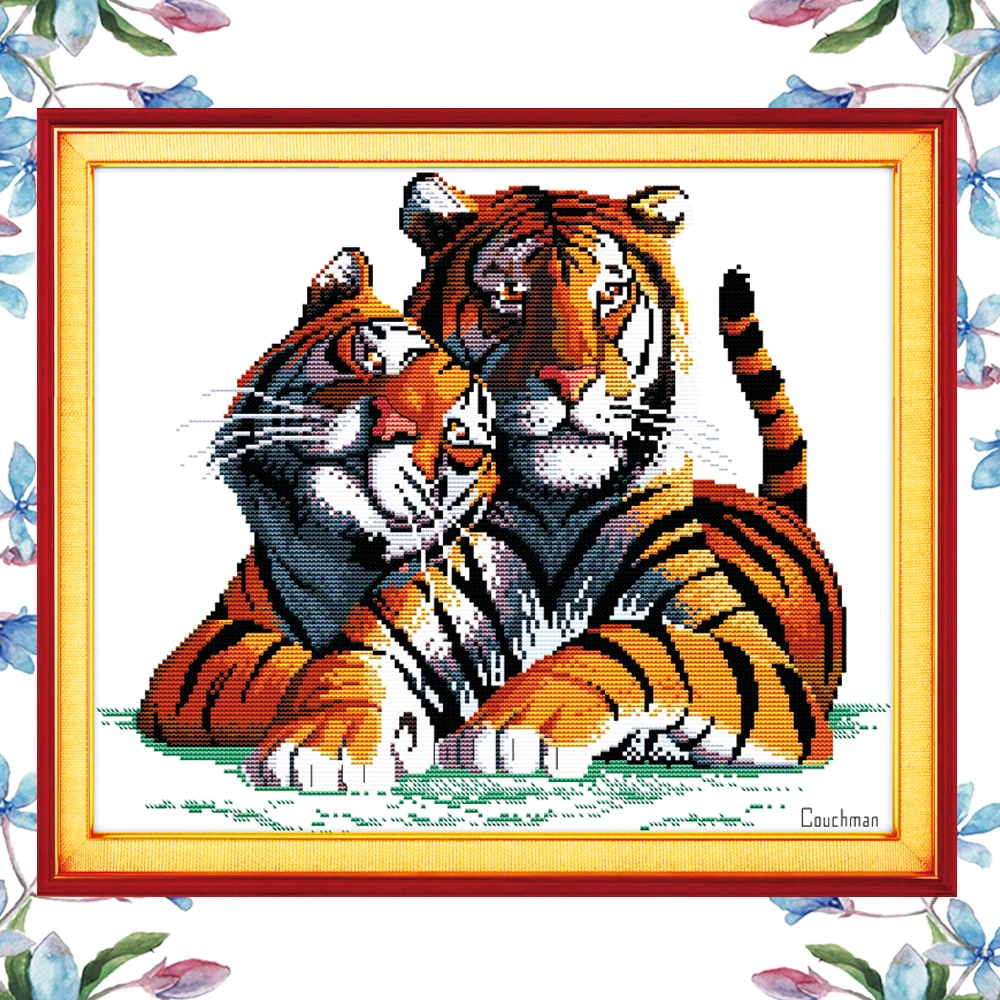 NKF Fall In Love Cross Stitch Pattern Counted 11CT 14CT Kit for Embroidery Needlework Home Decor | Дом и сад
