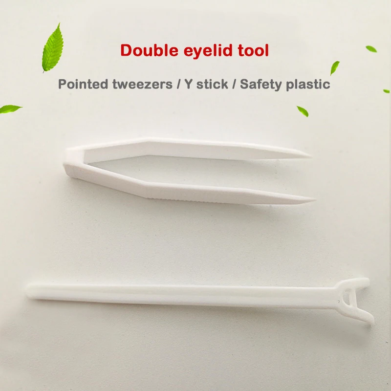 100pcs False Eyelashes Fork Disposable Eyelid Tape Aid Invisible Fixed Double Shadow Sticker Tools Y/U Shape | Красота и здоровье