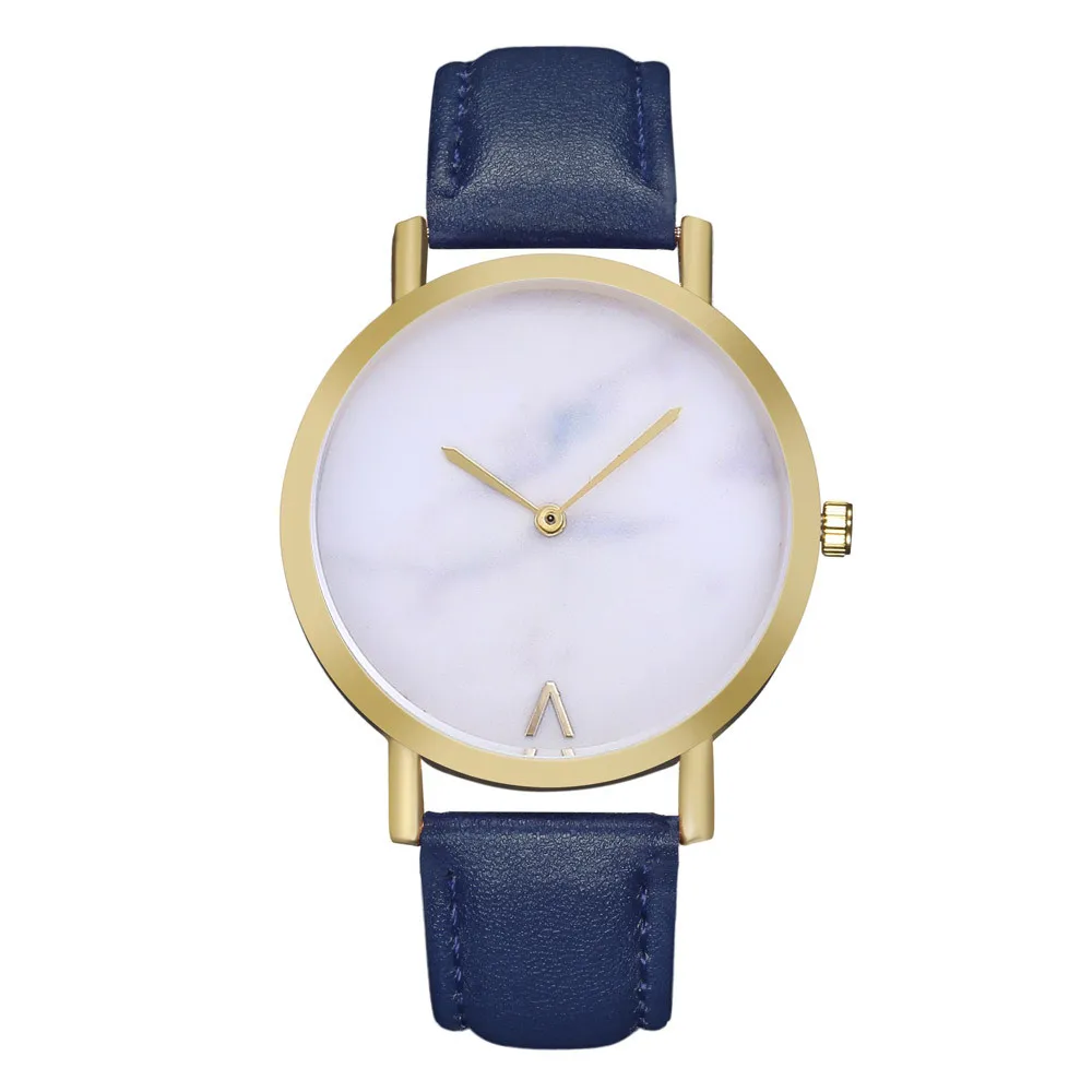 Новинка 2019 Модные женские кожаные повседневные часы Роскошные Аналоговые