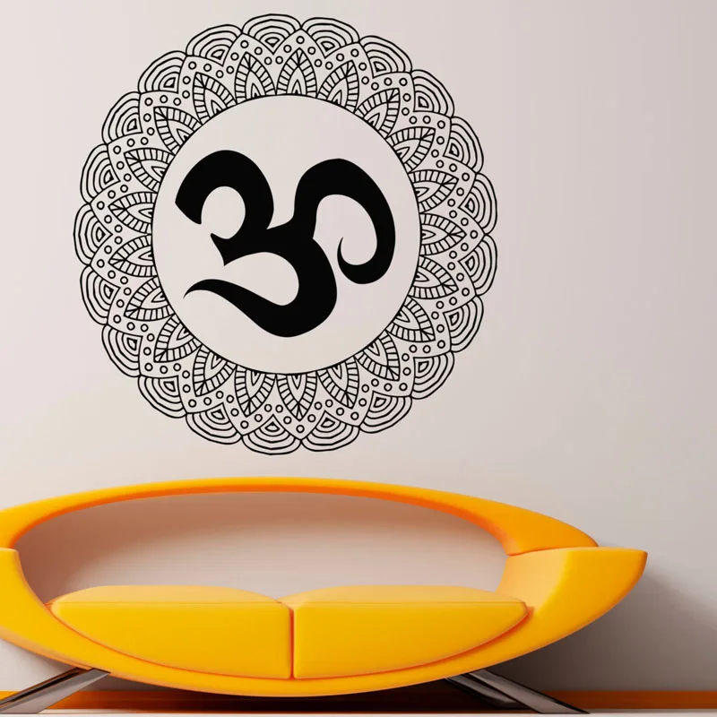 ZOOYOO Mandalas Flower Wall Stickers For Decoration Vinyl Art Decal Sticker Home Decor Indian Lotus Waterproof | Дом и сад