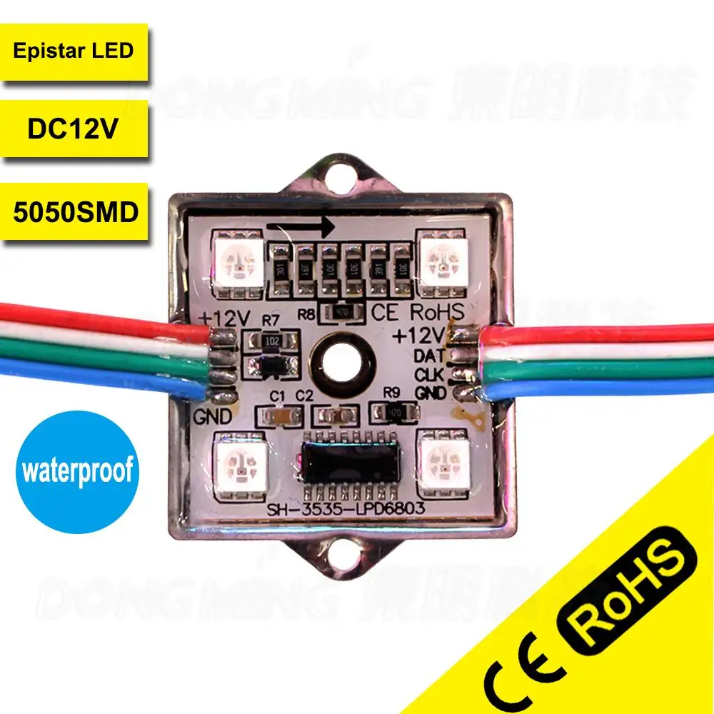 

2015 NEW style rgb led module 5050smd LPD6803 IC led pixel channel letter waterproof IP65 led pixel module string