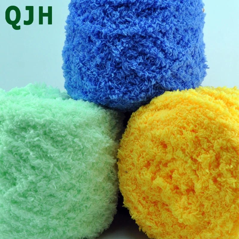 QJH 500 г Новинка 5 нитей однотонная Коралловая бархатная пряжа более мягкая дышащая