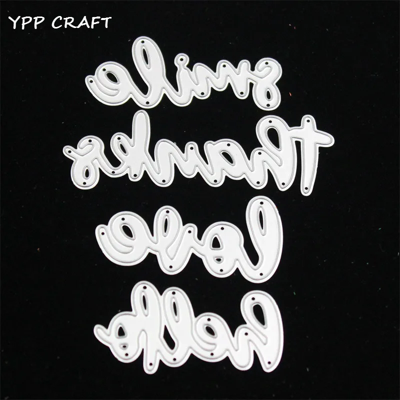 YPP CRAFT Smile металлические режущие штампы трафареты для DIY штамп