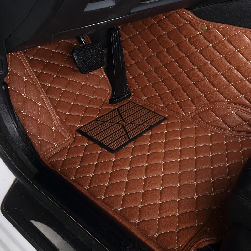 Фото 9 видов цветов мягкие кожаные автомобильные коврики для Jeep Grand Cherokee все модели