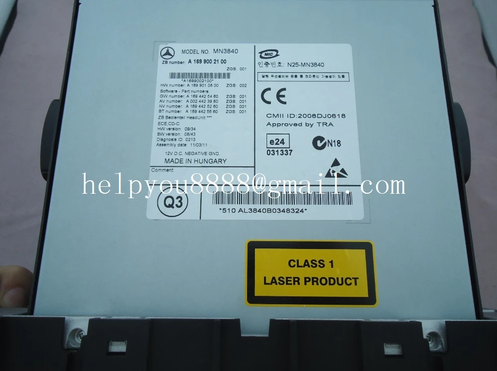 6 CD-радио N25-MN3840/MN3840 для Mercedes A B class A169 900 21 00 сделано в Венгрии/B200 A180 | Автомобили и