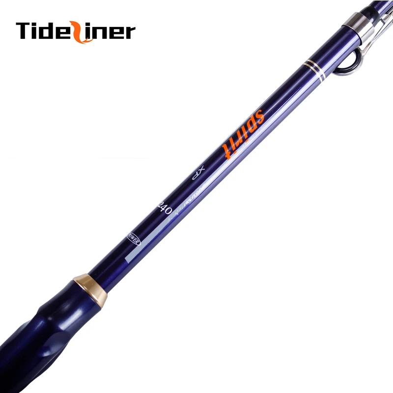 Удочка Tideliner для серфинга, рок, 2,4 м, 2,7 м, 3,0 м, 3,6 м, жесткая Удочка из углеродного волокна, удилище для серфинга, удилище для спиннинга