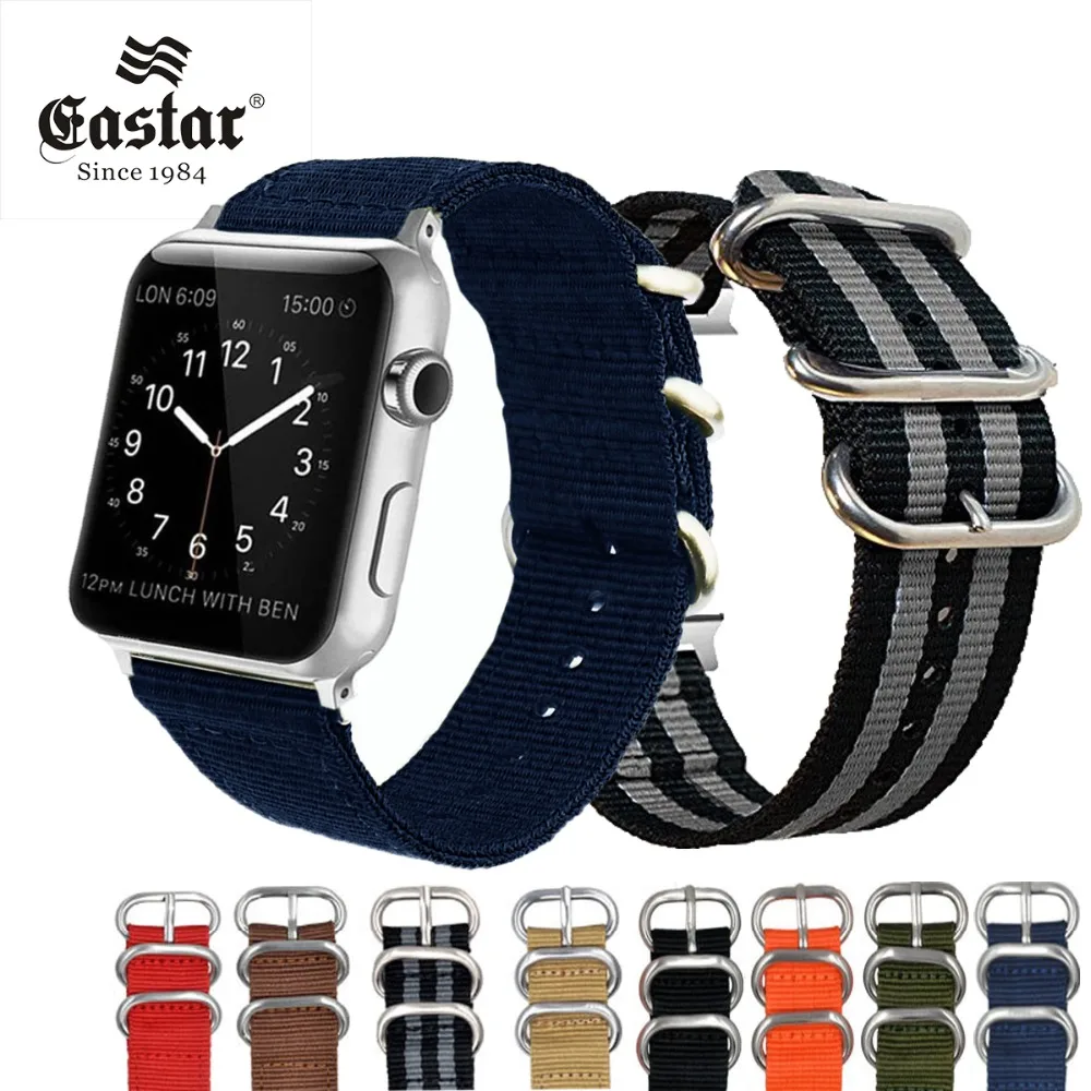 Тканый нейлоновый ремешок мягкий сменный для наручных часов Apple Watch Series 4/3/2/1 с