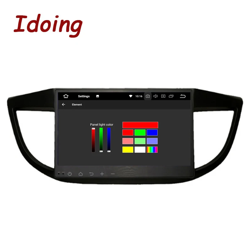Idoing 1Din 10 2 &quotАвтомобильный мультимедийный плеер 4G + 32 г 8 ядерный Android8.0/7.1для Honda CRV