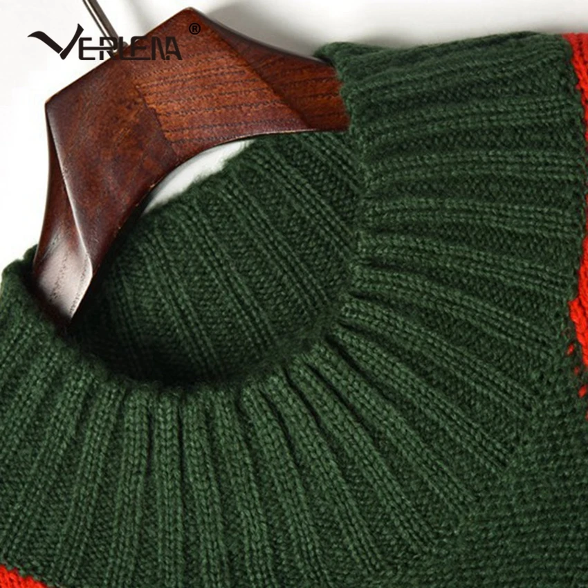 Christmas Tree Ball Snowflake Bell Holiday Sweater Women New Long Sleeve O-Neck Oversized Jumper Chic Pullover VERLENA | Женская одежда