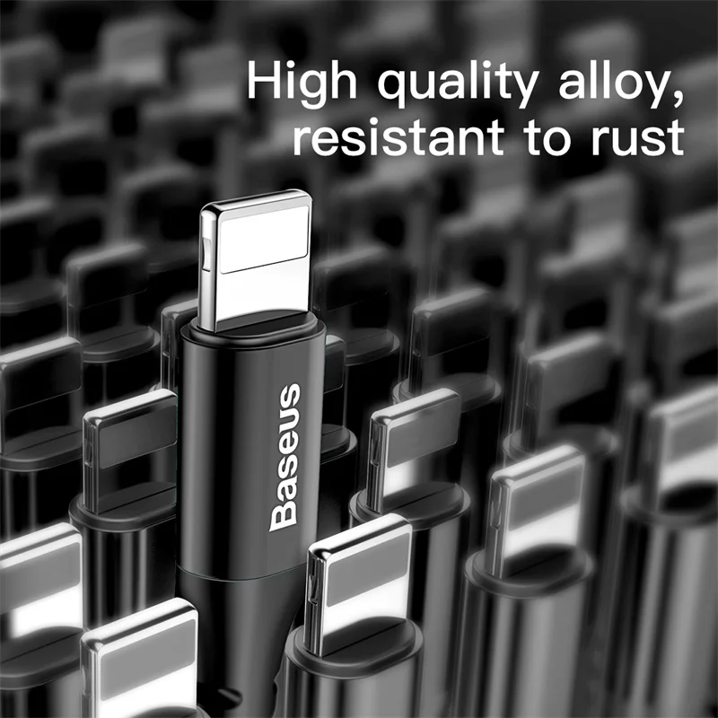 Baseus пружинный USB кабель для iPhone X XR Max автомобильное зарядное устройство 2A кабель передачи данных для быстрой зарядки USB для телефона автомобильное зарядное устройство стильный провод