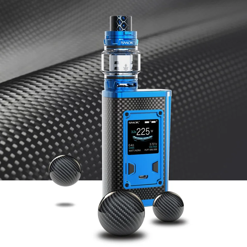 Набор SMOK Majesty роскошное издание 225 Вт Vape Kit испаритель 8 мл/2 мл TFV12 Prince tank углеродное