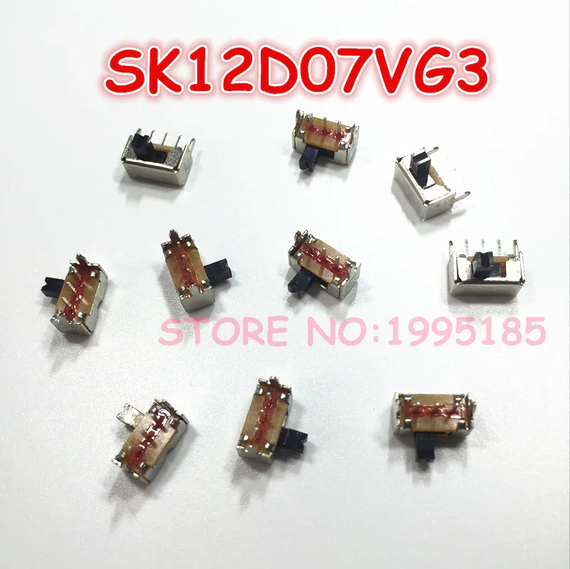 Новый 10 шт./лот 3 контактный PCB 2 позиционный 1P2T SPDT Миниатюрный переключатель