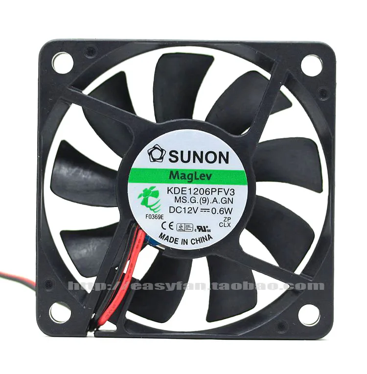 Новый ультратонкий бесшумный охлаждающий вентилятор SUNON KDE1206PFV3 6010 0 6 Вт см| |