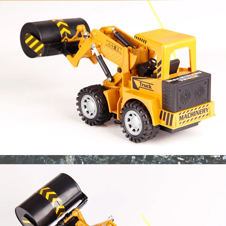 RC автомобиль 5CH 1/18 грузовики металлический бульдозер зарядка RTR пульт дистанционного управления грузовик строительная машина автомобили для детей игрушки подарки