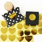 120 шт 2019 золотые пустые сердечки круглые упаковки для торта уплотнительные этикетки из крафтовой бумаги наклейки для выпечки Подарочные наклейки сделай сам стикер s M1413