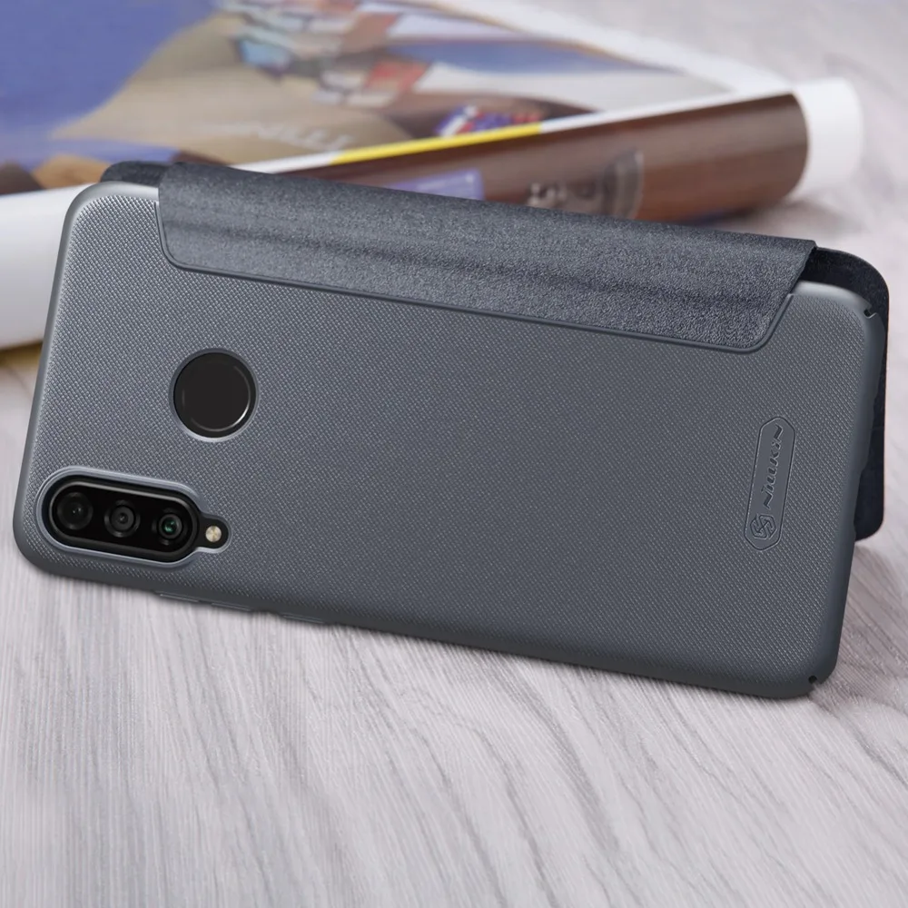 Чехол для Huawei P30 Lite NILLKIN Sparkle Роскошный кожаный флип чехол матовая жесткая задняя