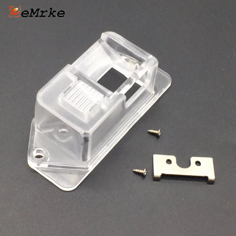 EEMRKE Car Rear View Camera Bracket License Plate Lights Mount for Mitsubishi Lancer 10 X Sedan / IX Wagon Outlander | Автомобили и