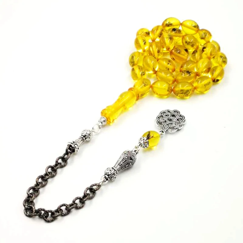 Золотые насекомые Tasbih исламские четки 33 бусины роскошный браслет ИД подарок для