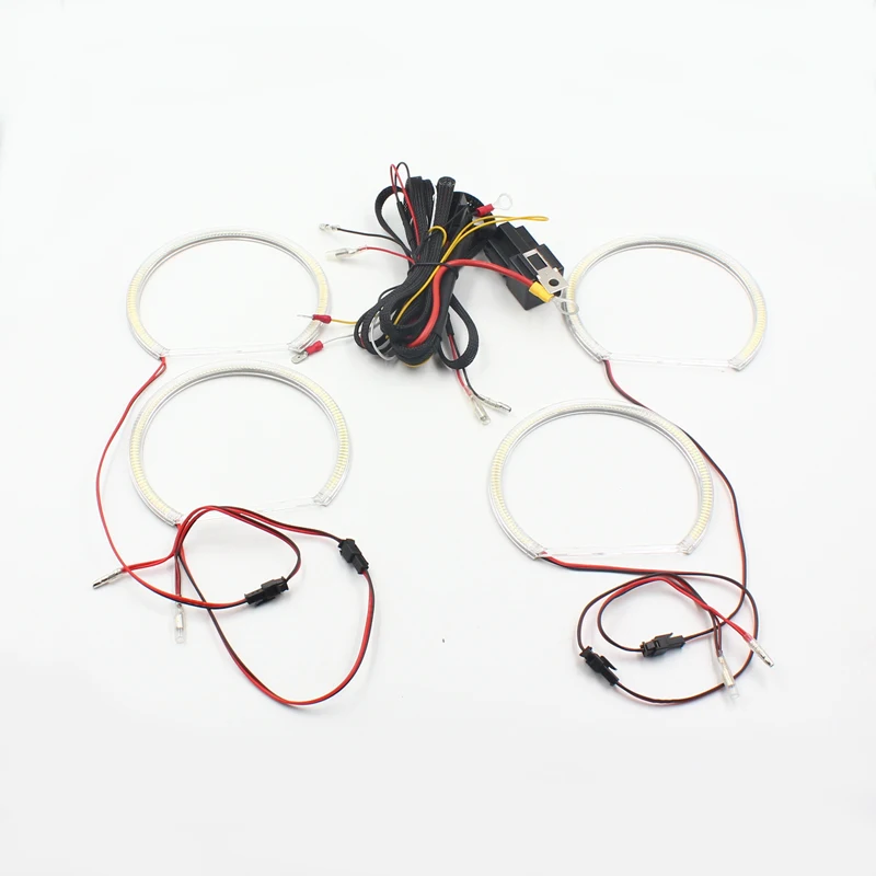 FSYLX 120SMD светодиодный ангельские глазки для BMW E46 E39 E38 E36 проектор фары halo Кольцо