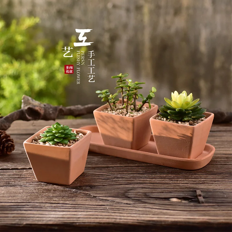 Новинка 2019 декоративный цветочный горшок! Квадратный горшок Terra хлопковый