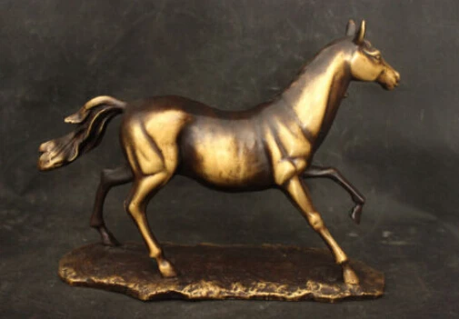 Бир 006294 Древние Китайские Антикварные Народный Медь Бронза Фэншуй Статуя