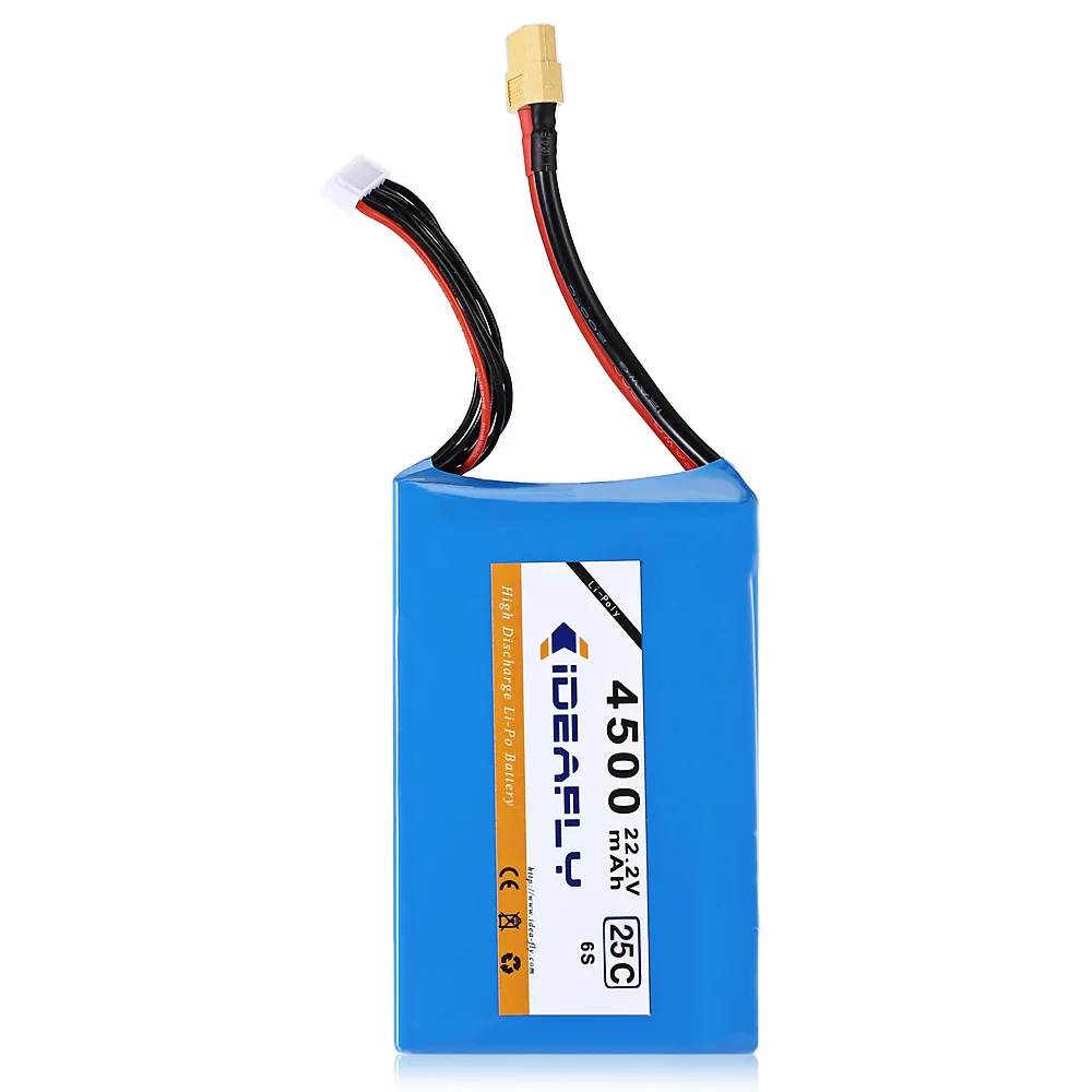 22 2 V 4500 mAh 6 S 25C Li po аккумулятор для IDEAFLY Poseidon 480 рыболовный Дрон FPV Квадрокоптер