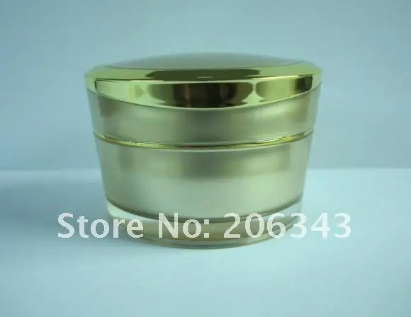 30 г золотая акриловая банка для крема косметический контейнер|cosmetic container|acrylic cream