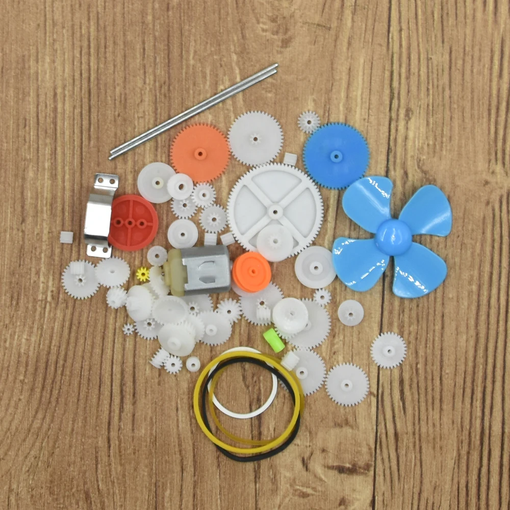 66 шт. смешанные DIY пластиковые шестерни игрушечная коробка передач автомобиль