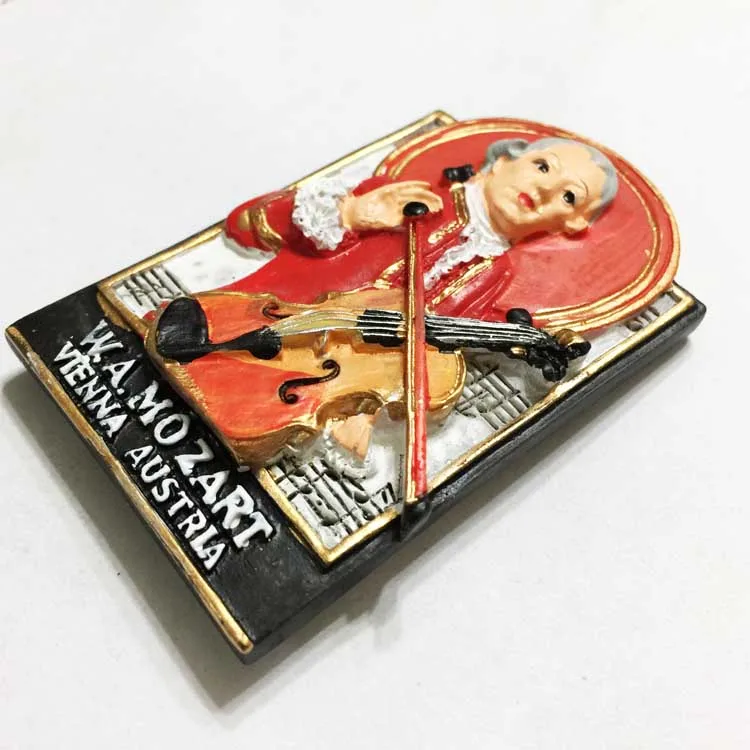 Австрийские Венские музыканты Mozart туристический сувенир стикеры на