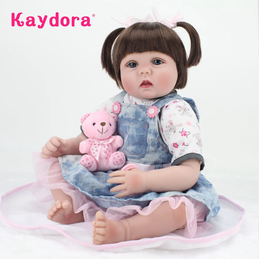 Кукла реборн силиконовая Мягкая 55 см 22 дюйма | Игрушки и хобби