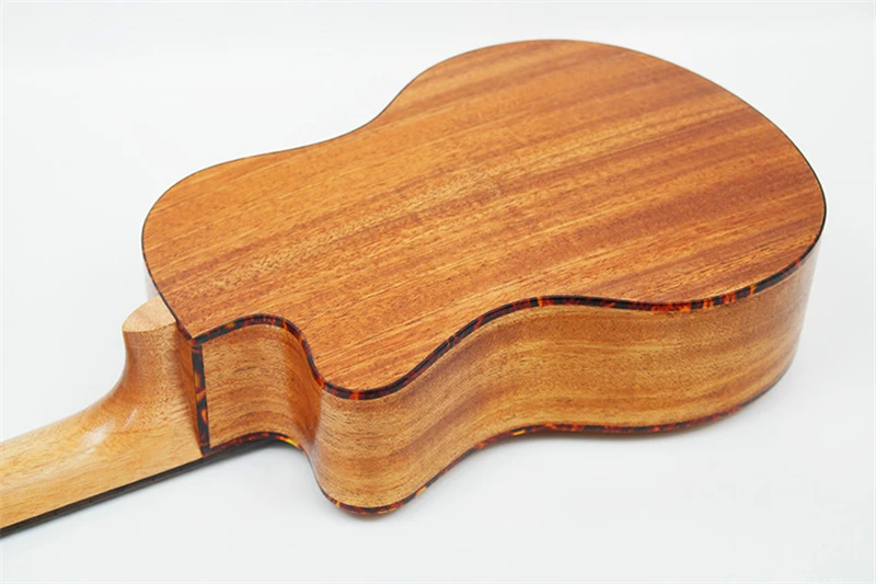 23 дюймов Гавайские гитары укулеле красное дерево 4 струны Ukelele Hawai гитары музыкальный инструмент электрогитара с звукоснимателем эквалайзером guitalele