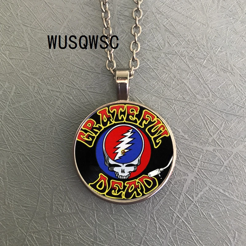 WUSQWSC Лидер продаж! 2018 Мода подвеска Цепочки и ожерелья Grateful Dead Изображения Серьги