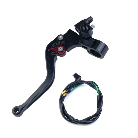 Black Cable Clutch Тормозной рычаг мотоцикла Набор сумок Hydralich кабельный барабан Главный цилиндр резервуар для Honda CG CBR Kawasaki Z1000 Z750 ER6N Yamaha - Цвет: Black Cable Clutch