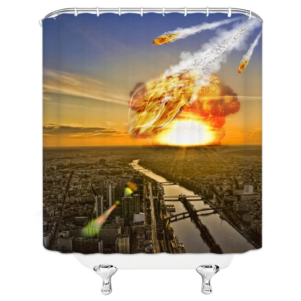 Уникальный Дизайн тема войны узор висит душ Шторы Водонепроницаемый Роса