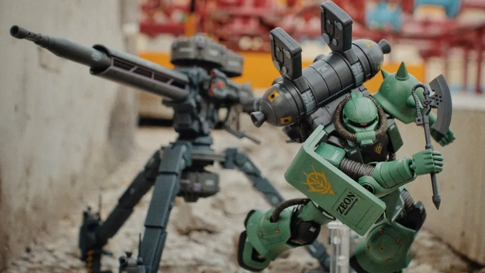 Gundam BANDAI THUNDERBOLT модель HG 1/144 HGUC ZAKU II большой оружейный комплект Броня Unchained