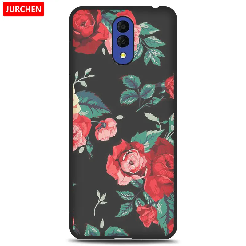 24 JURCHEN Case For Alcatel 3L Case Soft Tpu Silicone Back Cover For Alcatel 3L 3 L Case Cover Funda Printing Bag Cartoon - Цвет: 24