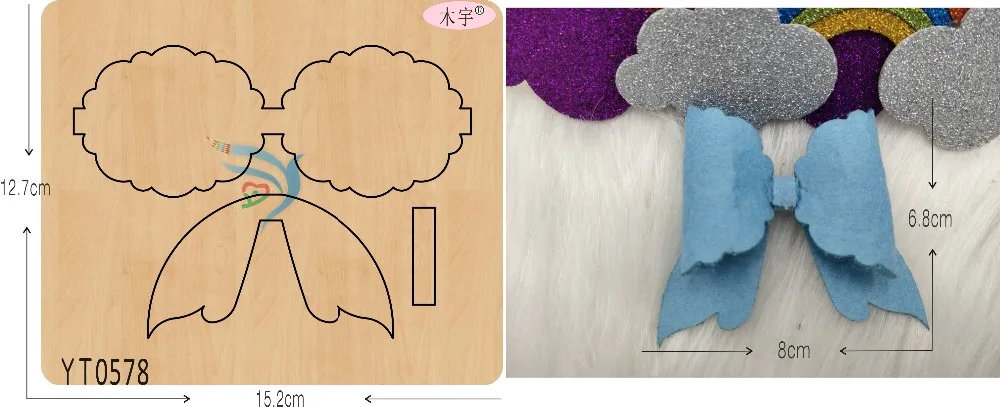 Кружевной бант-5 DIY новая деревянная форма для скрапбукинга Thickness-15.8mm/muyu/YT0578 | Дом и