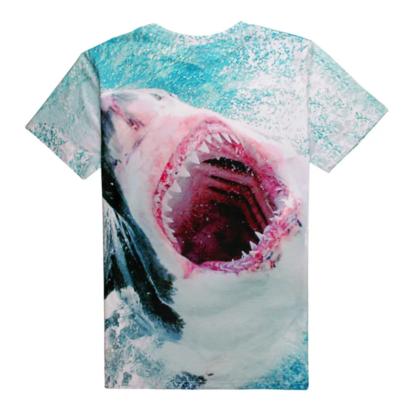 Escape Shark Attack/футболка с 3D принтом хлопковые летние футболки унисекс свободные топы