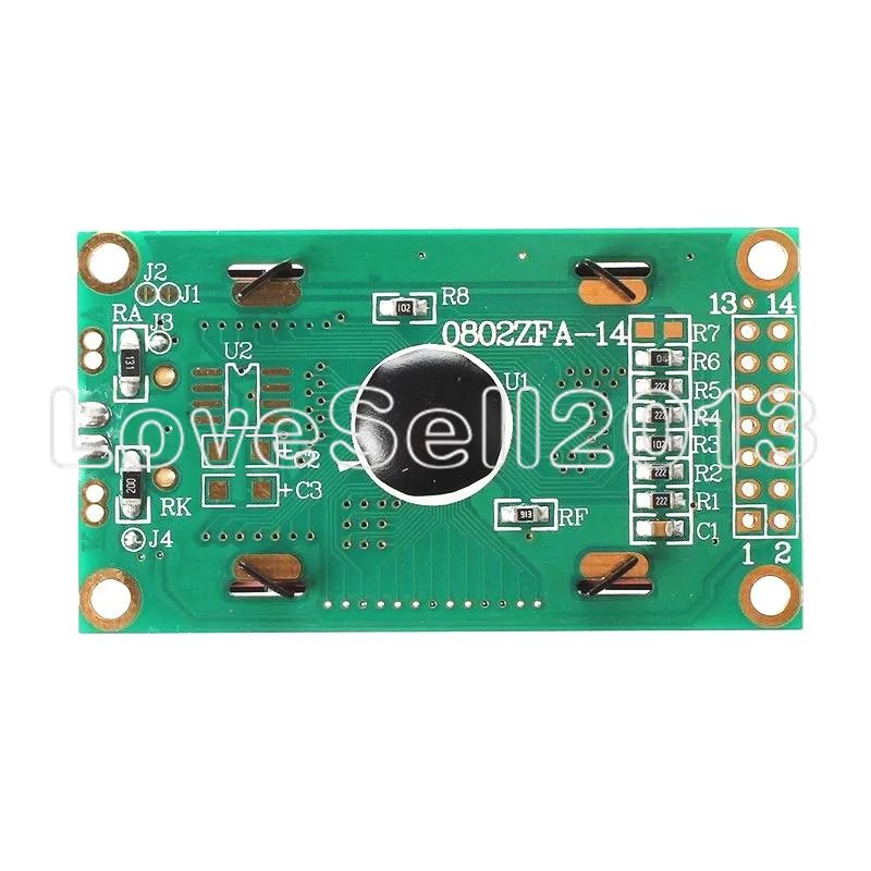 Модуль ЖК-дисплея 0802 LCD 8x2 5 В LCM с синей подсветкой для Arduino | Электроника